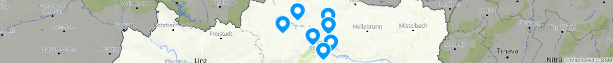 Map view for Pharmacies emergency services nearby Krumau am Kamp (Krems (Land), Niederösterreich)